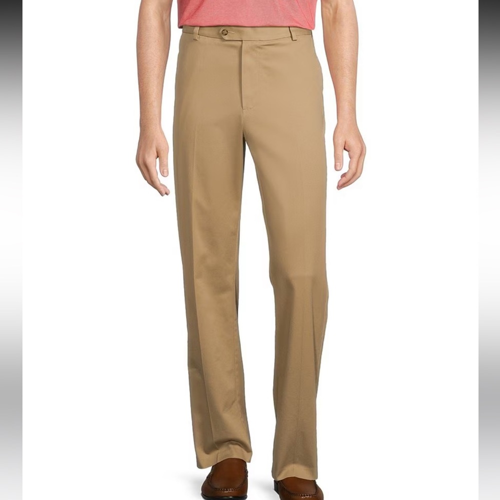 Roundtree & Yorke Men's Khaki Chinos